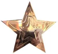 Звезда на памятник ø 150 (518234) монтаж обелиск - стела мм. пустотелая  в Озерске Челябинской области