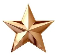 Бронзовая звезда накладка на памятник в Озерске Челябинской области (518475)