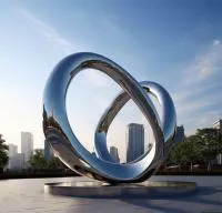 Кольца из нержавеющей стали скульптура (518263) поставка арт-объект  в Озерске Челябинской области